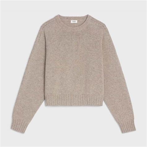 celine st tropez sweater|CREW NECK SWEATER IN SEAMLESS CASHMERE .